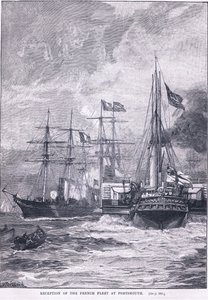 استقبال الأسطول الفرنسي في بورتسموث 1865 م