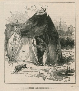اسكتشات حياة الغجري. خيمة في هاكني