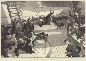 حبال القرد! رسم تخطيطي على متن HMS Inconstant