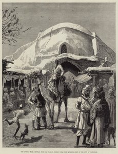 الحرب الأفغانية ، القبة المركزية أو شار سو ، حيث تلتقي أربعة شوارع رئيسية في مدينة قندهار بواسطة وليام هيشام أوفرند