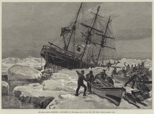رحلة Eira Arctic ، تأسيس Eira ، 21 أغسطس 1881 ، قبالة كيب فلورا ، فرانز جوزيف لاند