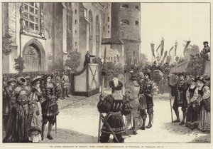 الاحتفال اللوثري في ألمانيا ، مشهد خارج Schloss-Kirche ، في Wittenberg ، يوم الأربعاء ، 31 أكتوبر