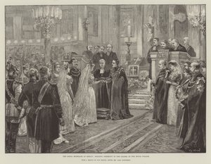 الزواج الملكي في برلين ، حفل زفاف في مصلى القصر الملكي