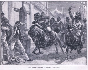 المتمردين Sepoys في دلهي 1857 م
