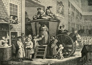 A Country Inn Yard ، 1747 ، 1925. بواسطة وليام هوغارث