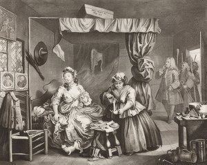 تقدم Harlot؟ S - طريق عاهرة ، الورقة 3: الاعتقال. 1732 بواسطة وليام هوغارث