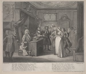 امرأة تقسم طفلًا على مواطن قبر ، حوالي 1730 - 35 (حفر) بواسطة وليام هوغارث