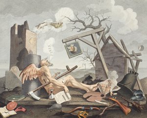 باثوس ، طريقة الغرق ، في لوحات سامية منقوشة للتجار في الصور المظلمة ، رسم توضيحي من "Hogarth Restored: The Whole Works of the Celebrated William William Hogarth ، أعاد توماس نقشه بواسطة وليام هوغارث