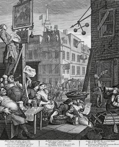 شارع البيرة ، لندن ، نقش ويليام هوغارث (1697-1764) ، المملكة المتحدة بواسطة وليام هوغارث