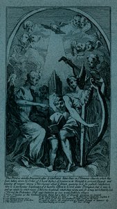 سخرية على Kents Altarpiece في St Clement Danes ، c1725 بواسطة وليام هوغارث