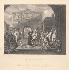بوابة كاليه ، نقشها ويليام رادكليف (1783-1855) بواسطة وليام هوغارث