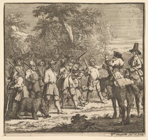 مغامرة Hudibras الأولى سبعة عشر الرسوم التوضيحية الصغيرة لصموئيل بتلر Hudibras ، n ... ، 1721-26. بواسطة وليام هوغارث