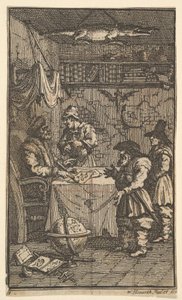 Hudibras زيارة Sidrophel سبعة عشر الرسوم التوضيحية الصغيرة لصموئيل بتلر Hudibras ... ، 1721-26. بواسطة وليام هوغارث