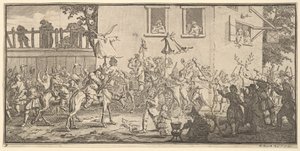 Hudibras و Skimmington سبعة عشر الرسوم التوضيحية الصغيرة لصموئيل بتلر Hudibra ... ، 1721-26. بواسطة وليام هوغارث