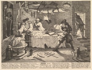 Hudibras يهزم Sidrophel ورجله Whacum Twelve Large Illustrations for Sa ...، February 1725-26. بواسطة وليام هوغارث