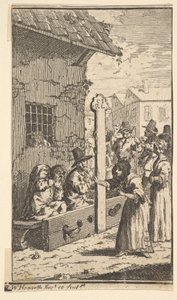 Hudibras في الضيقة سبعة عشر توضيحات صغيرة لصموئيل بتلر Hudibras ، رقم ... ، 1721-26. بواسطة وليام هوغارث