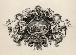 انطباع من صهاريج فضية ، نقشها E. Chavane ، من `` أعمال ويليام هوغارث &39;&39; المنشورة عام 1833 بواسطة وليام هوغارث