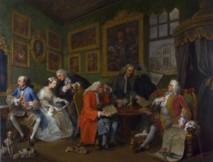 الزواج طريقة: أنا - تسوية الزواج ، ج .1743 بواسطة وليام هوغارث