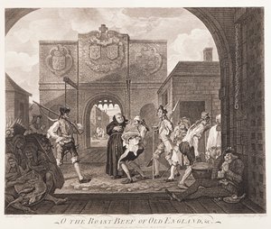 "O the Roast Beef of Old England" ، ١٧٤٩ بواسطة تشارلز موسلي