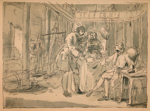 رسم مرفوض للصناعة والبطالة ، 1747 بواسطة وليام هوغارث