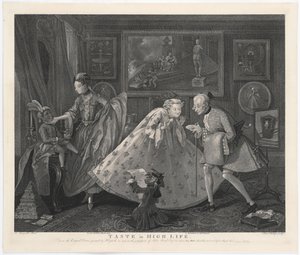 طعم في الحياة العالية ، محفور من قبل صموئيل فيليبس ، 1808 بواسطة وليام هوغارث