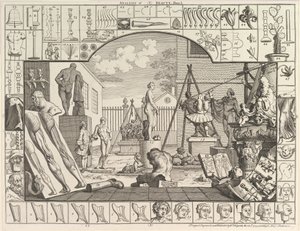 تحليل الجمال ، اللوحة 1 ، 5 مارس 1753. بواسطة وليام هوغارث