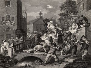 الانتخابات ، رئاسة العضو ، من "أعمال ويليام هوغارث" ، نُشرت عام 1833 بواسطة وليام هوغارث