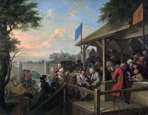 الانتخابات الثالثة الاقتراع 1754-55 بواسطة وليام هوغارث