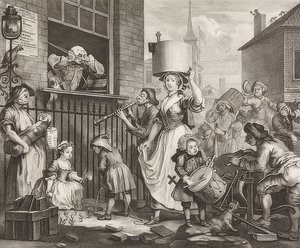 الموسيقي الغاضب. 1741 بواسطة وليام هوغارث