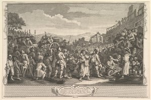 The Idle Prentice تم تنفيذه في Tyburn Industry and Idleness ، اللوحة 11 ، 30 سبتمبر 1747. بواسطة وليام هوغارث