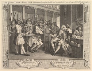 The Prustice Alderman المجتهد من لندن ، The Ile One Brouve Before Hi ... ، 30 سبتمبر 1747. بواسطة وليام هوغارث