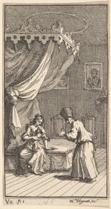 The New Metamorphosis ، اللوحة 5: Fantasio ، تحولت إلى لابدوج ، مع Donna The ... ، 1724. بواسطة وليام هوغارث