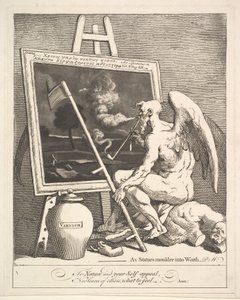 الوقت تدخين صورة ، كاليفورنيا. 1761. بواسطة وليام هوغارث