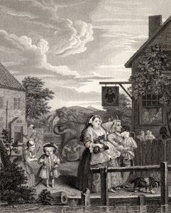 أوقات اليوم: مساء ، من "أعمال ويليام هوغارث" ، نُشر عام 1833 بواسطة وليام هوغارث