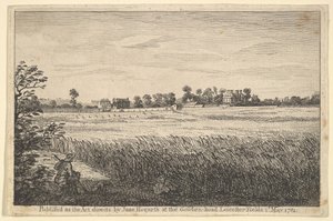 منظر لرانبيز هاوس ، 1 مايو 1781. بواسطة وليام هوغارث