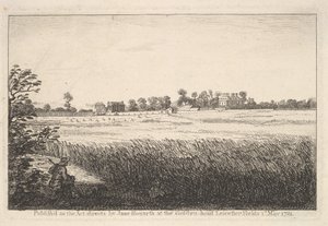 منظر لرانبيز هاوس ، 1 مايو 1781. بواسطة وليام هوغارث