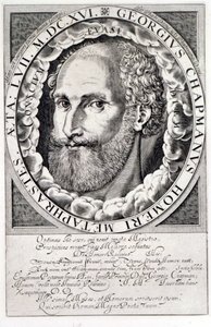 صورة لجورج تشابمان (c.1559-1634) c.1609-10 بواسطة وليام هول