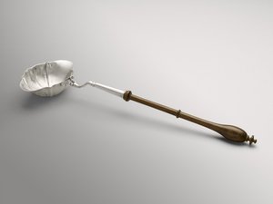 Punch أو Toddy Ladle ، ج. 1754-1785 (فضي وخشب غير معروف) بواسطة وليام هولينجسهيد