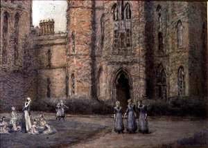 The Old Blind Asylum ، بريستول (باستيل على ورق)