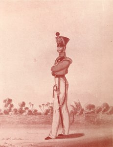 ضباط مشاة جيش مدراس الخفيفة ، c1837-1843 ، 1909 بواسطة وليام هونسلي