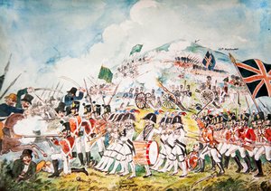 ميليشيات الملكة دبلن الملكية الخاصة تدخل في معركة خل هيل ، وكسفورد ، 1798 بواسطة وليام الثاني سادلر