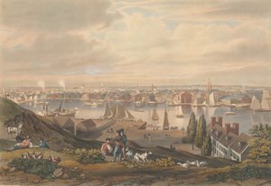 بالتيمور من فيدرال هيل ، نُشر عام 1831. بواسطة وليام جيمس بينيت