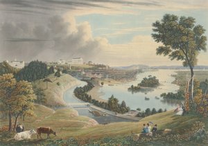 ريتشموند: من التل فوق محطات المياه ، تم نشره عام 1834. بواسطة وليام جيمس بينيت