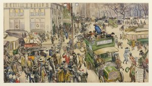 متسوقو عيد الميلاد ، ميدان ماديسون ، 1912 بواسطة وليام جيمس جلاكينز