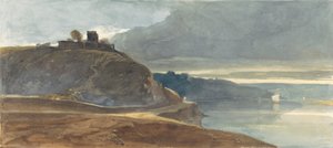 قلعة فوق مصب النهر بواسطة William James Muller