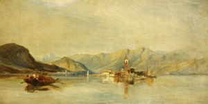 Lago Maggiore و Isola Bella (زيت على قماش) بواسطة وليام جيمس مولر