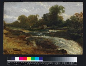 منظر النهر مع الصياد ، 1842