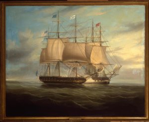 شانون وتشيسابيك في قتال متلاحم ، 1813 - جوهرة. WJHuggins