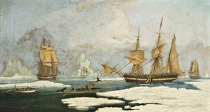 مصايد الحوت الشمالي: سفينة Harmony of Hull وغيرها من صائدي الحيتان المقيدين بالجليد ، وصيد الفقمة ، و Narwhals ، والحيتان على أرض صيد الحيتان في مضيق ديفيس قبالة جرينلاند