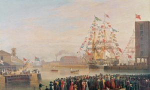 افتتاح رصيف سانت كاترين ، 25 أكتوبر 1828